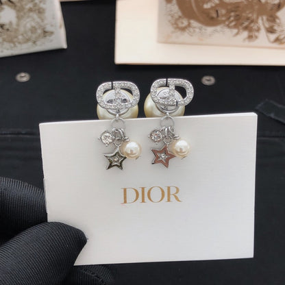 CD Tribales Star Pearl Earrings