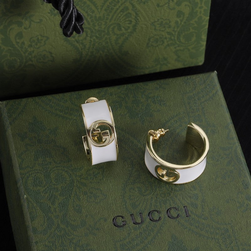 GG Color Enamel Earrings