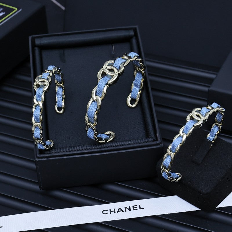 CC 25P Denim Blue Open Cuff Bracelet