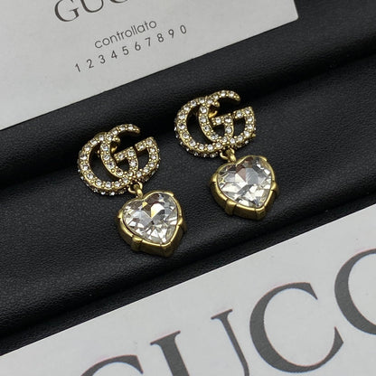 GG Crystal Pendant Earrings