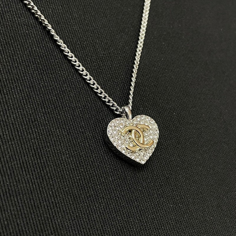 CC Diamond Heart Necklace