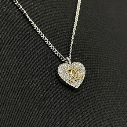 CC Diamond Heart Necklace