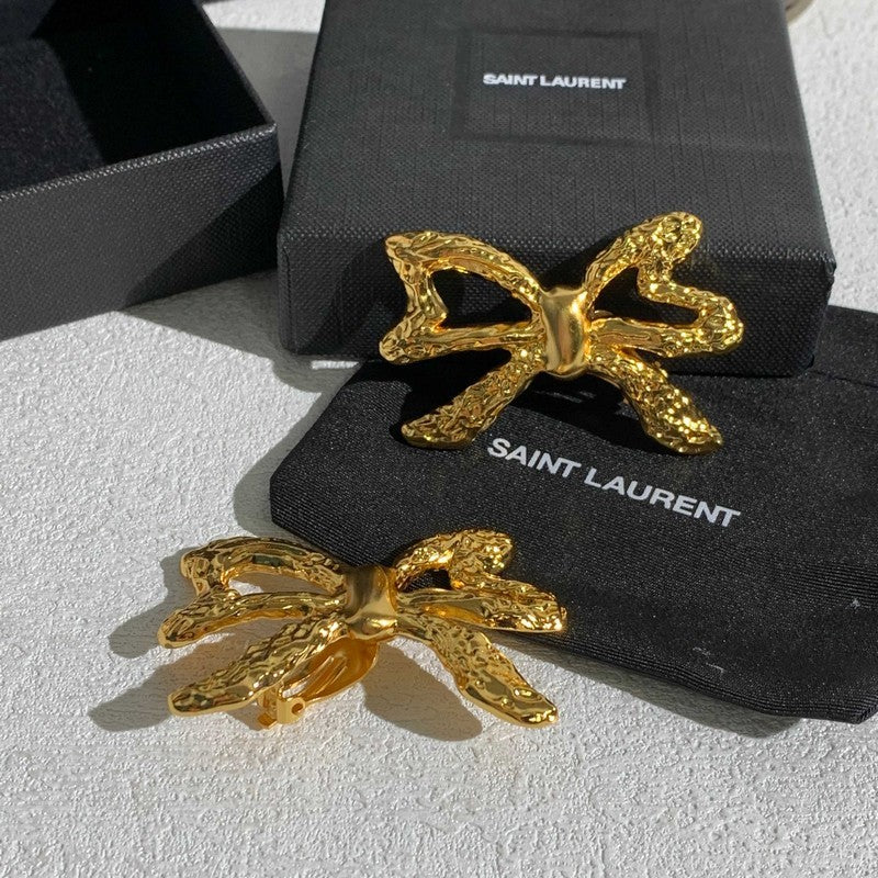 Saint 26C Butterfly Gold Earrings