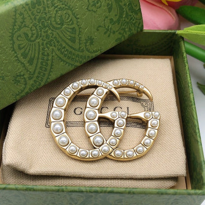 GG Pearl Brooch