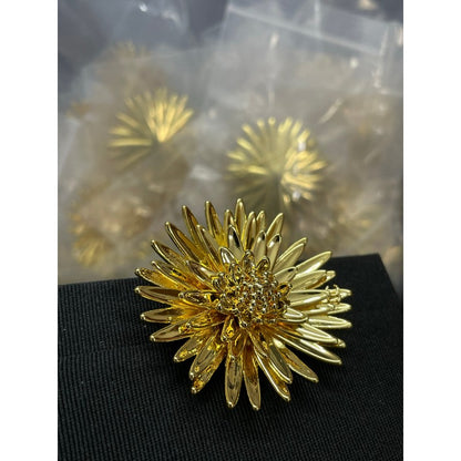 CC Flower Gold Brooch