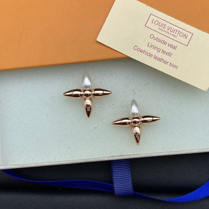 Louis Cross Gold Earrings