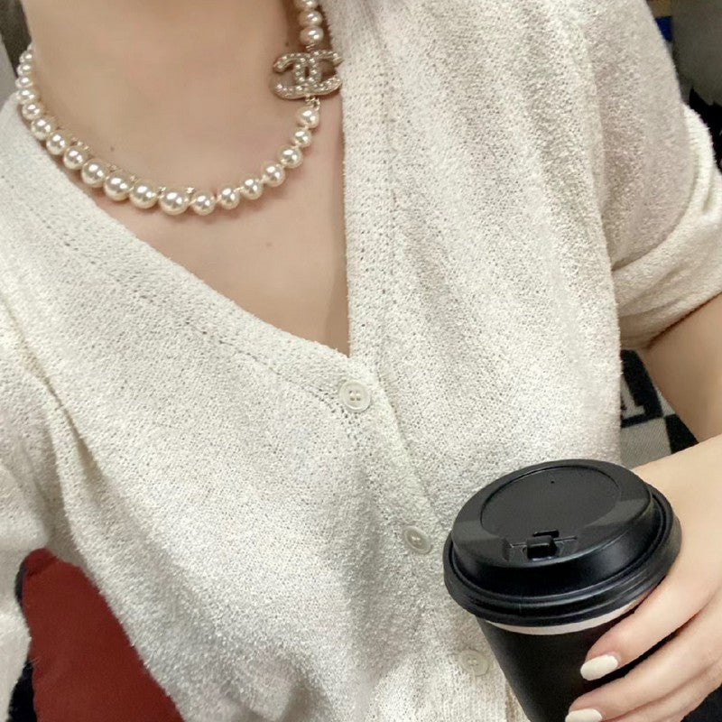 CC 100th Anniversary Fuax Pearl Necklace