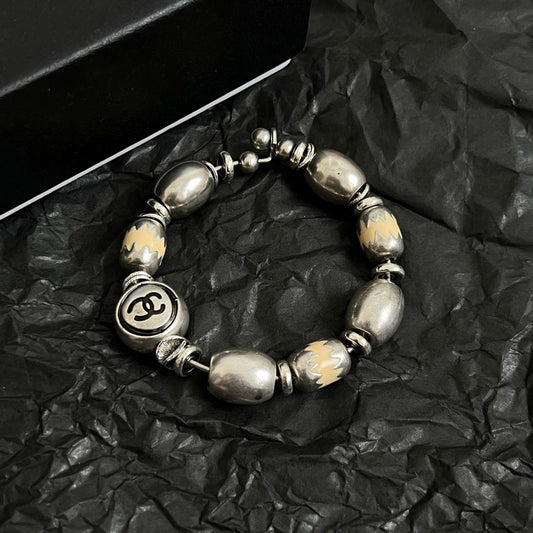 CC Vintage Gold Bead Bracelet