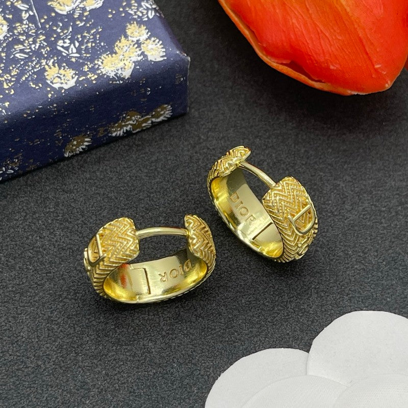 CD Diamond Circle Earrings