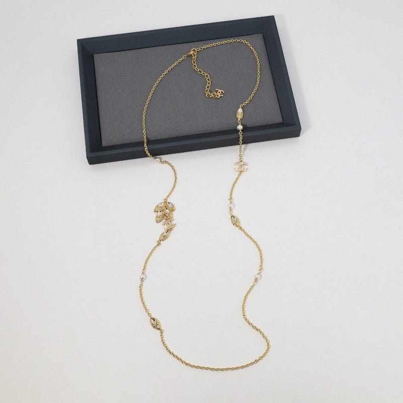 CC Vintage Crystal Long Necklace
