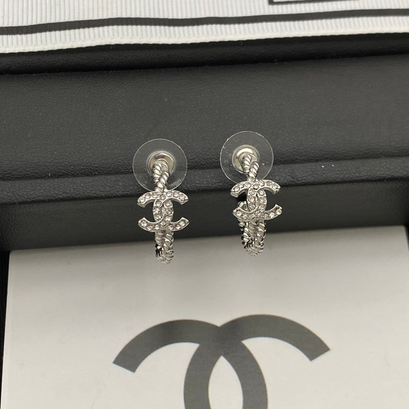 18K CC Coco Diamond Earrings