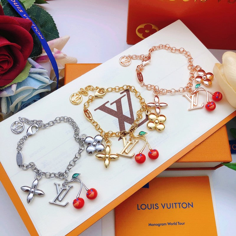 Louis Blossom Cherry Gold Bracelet