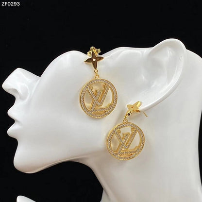 Louis Iconic Diamond Gold Earrings