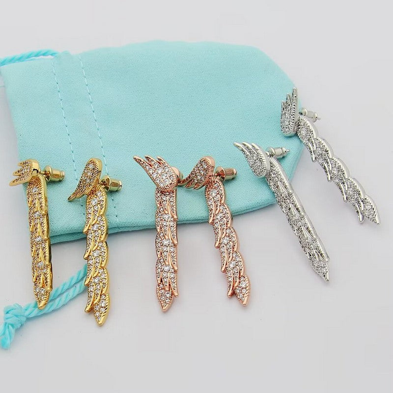 Tiff Bird on a Rock by Tiffany Drop Earrings