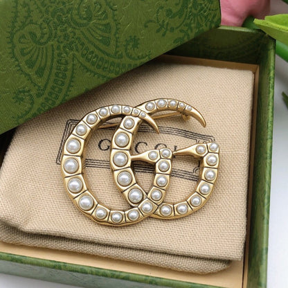 GG Pearl Brooch