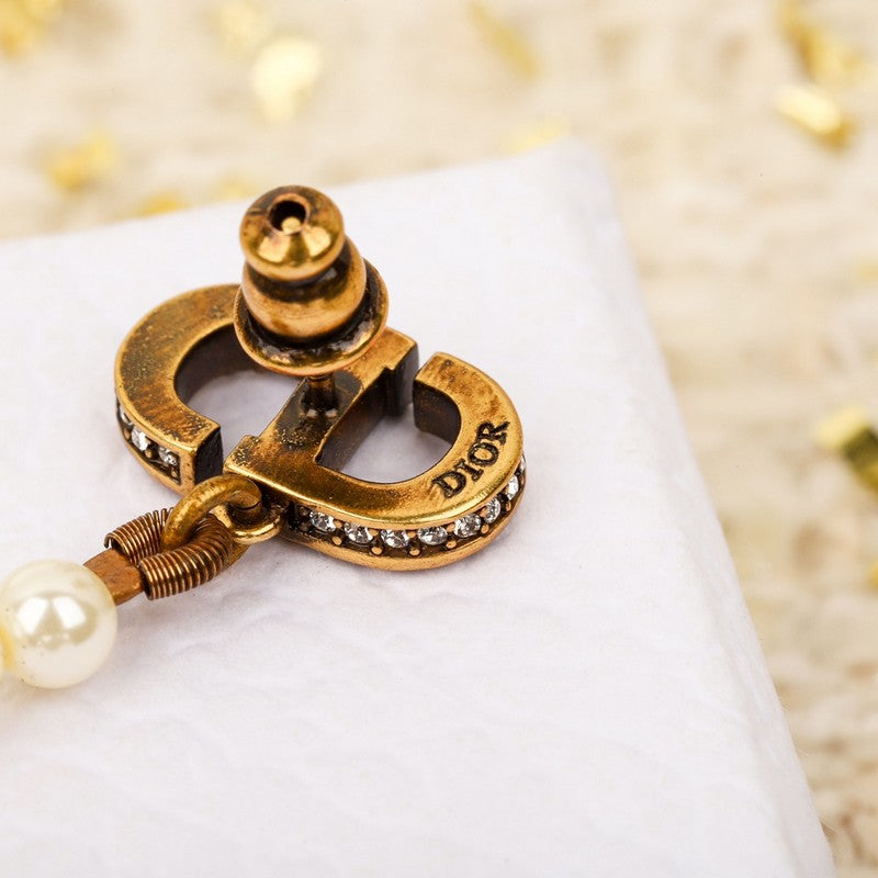 CD Long Pearls Earrings