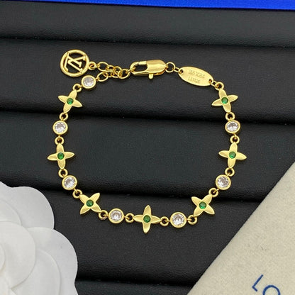 Louis Green Blossom Gold Bracelet