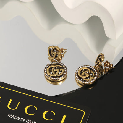 GG Crystals Vintage Earrings