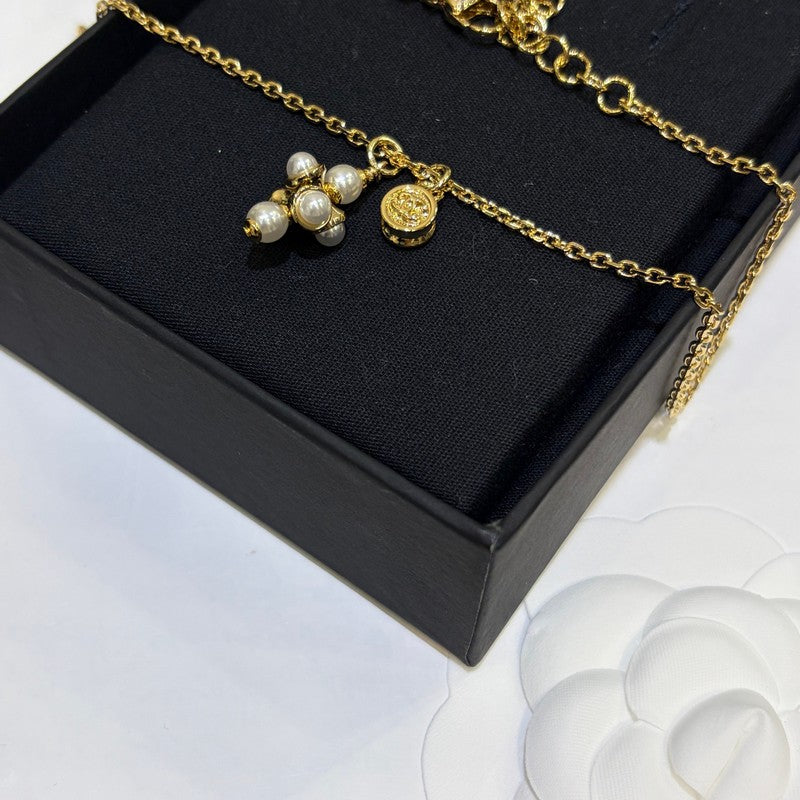 CC 26P Grape Pearl Gold Necklace