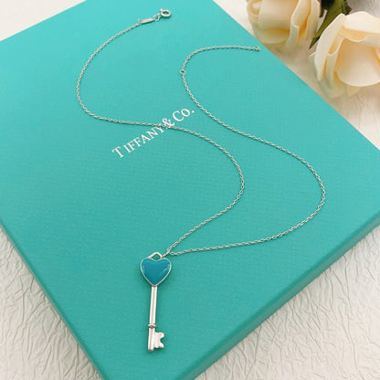 Tiff Blue Key Necklaces