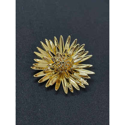 CC Flower Gold Brooch