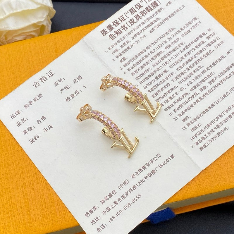 Louis Iconic Diamond Long Earrings