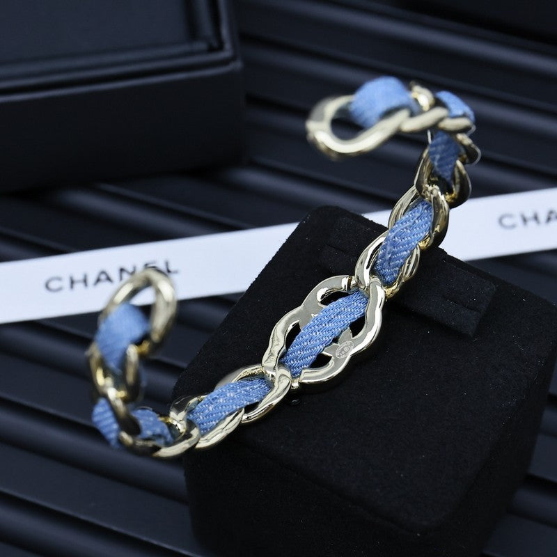 CC 25P Denim Blue Open Cuff Bracelet
