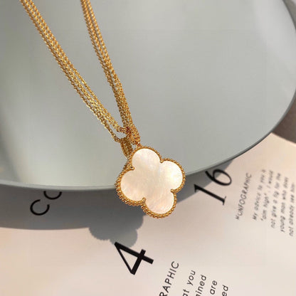 18K Magic Alhambra One Motif Pearl Necklace