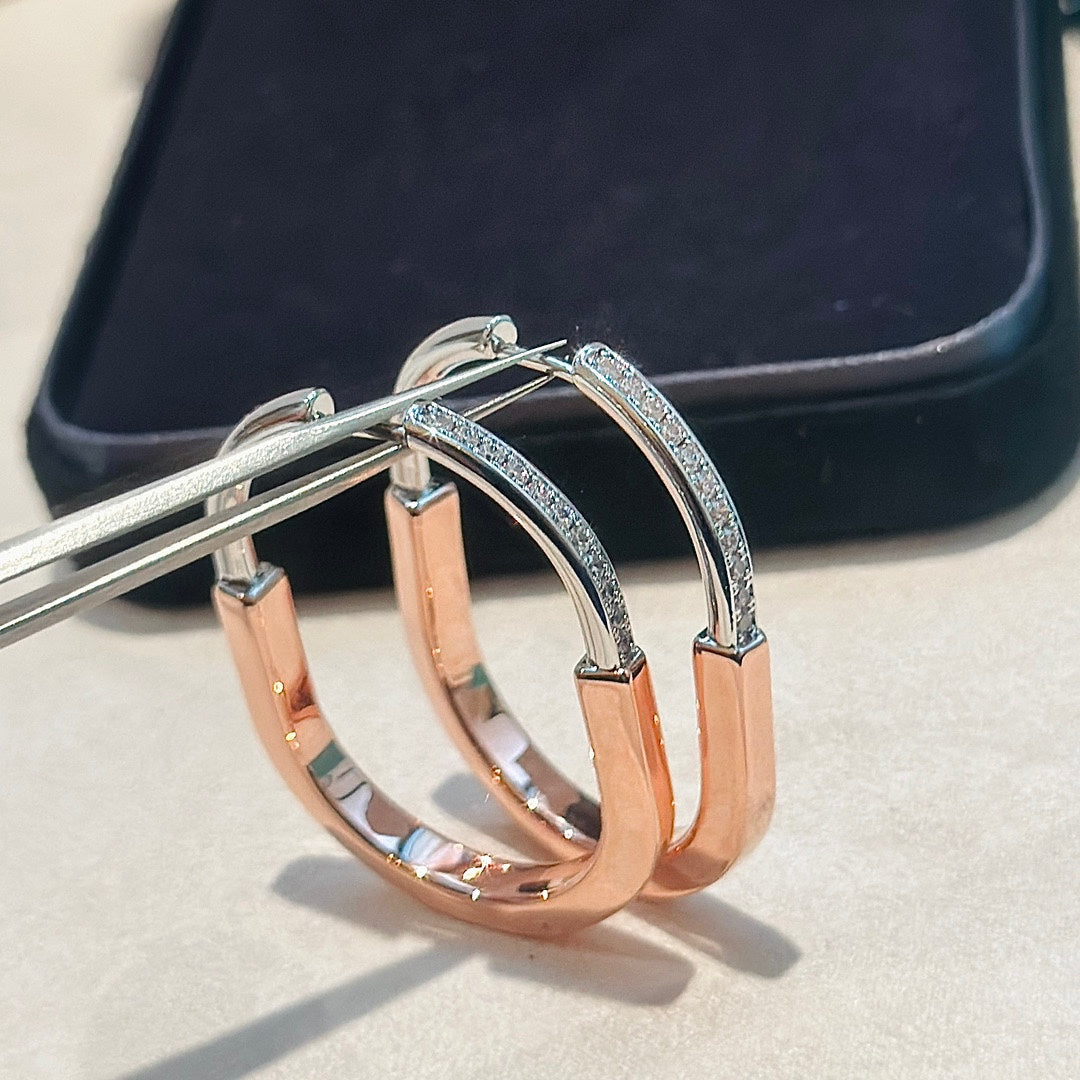 Tiff Lock Diamond Earrings