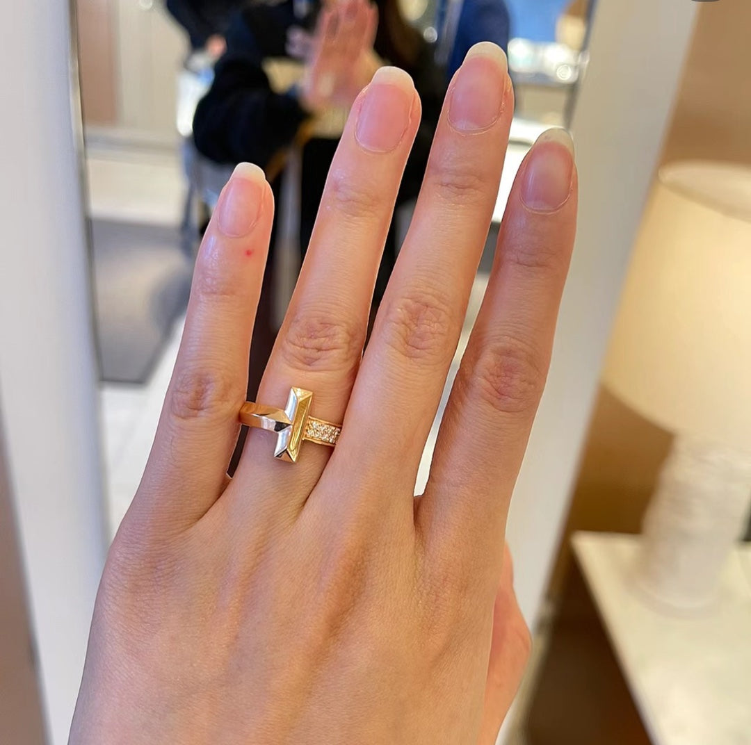 Tiff Narrow Pave Ring