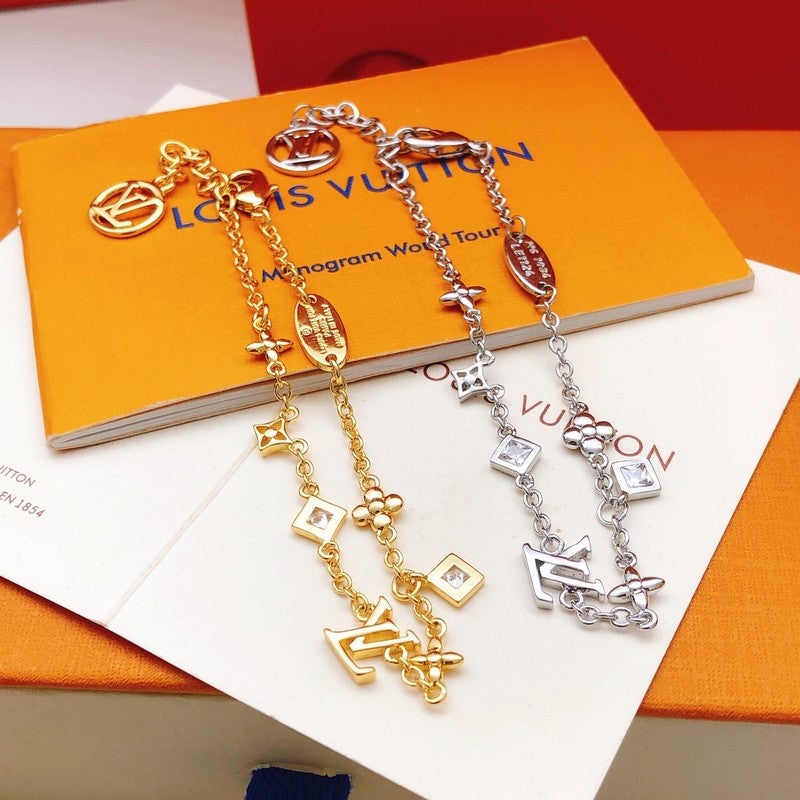 Louis Crystal Chain Bracelet
