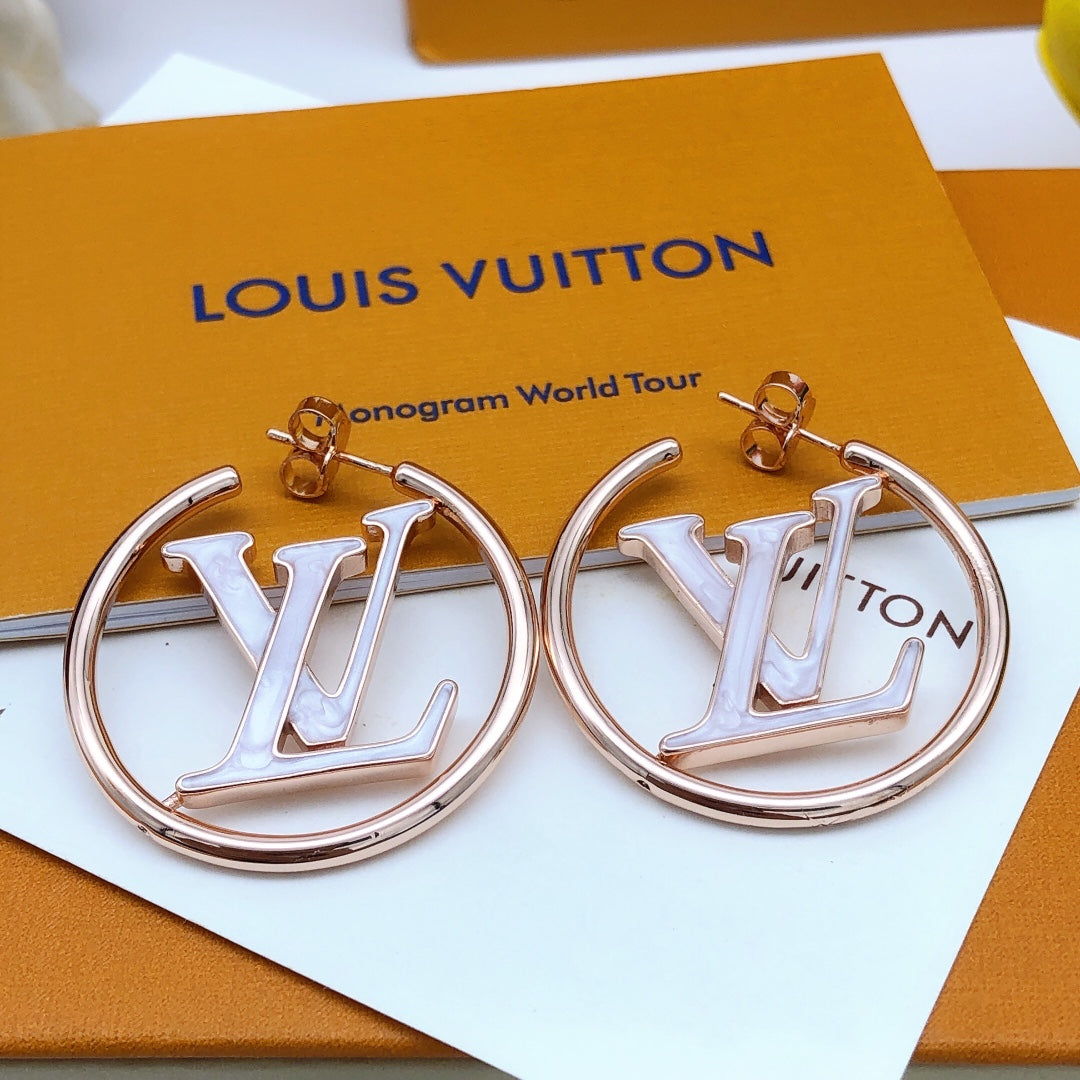 Louis Louise Hoop Pearls Earrings