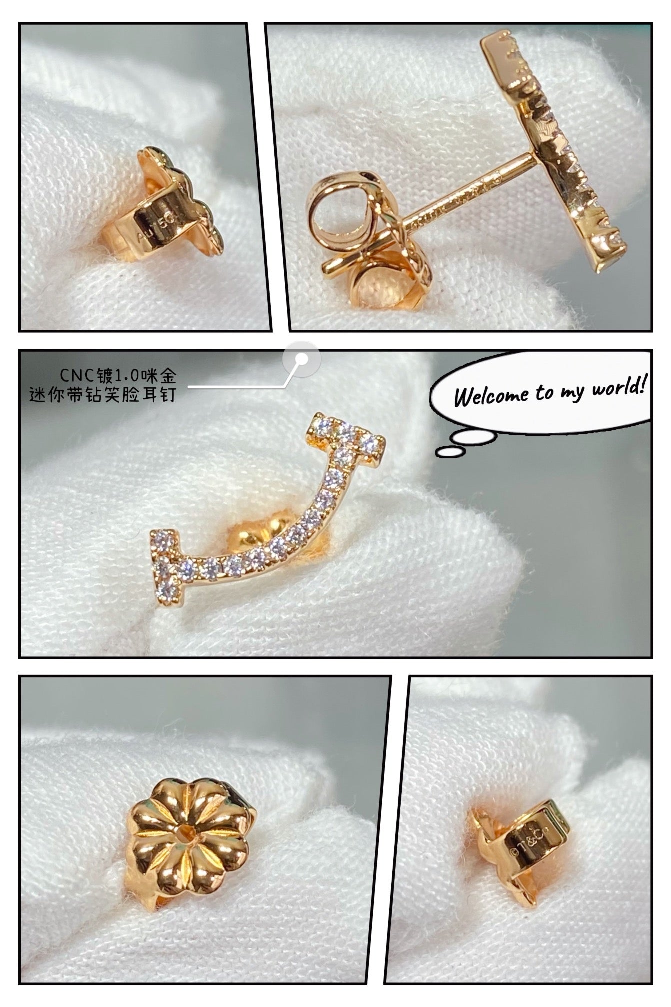 Tiff Smile Diamonds Earrings