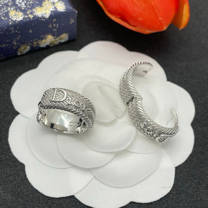 CD Diamond Circle Earrings