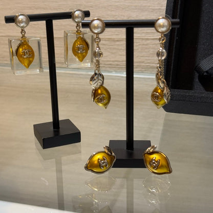 CC 26P Lemon Long Earrings