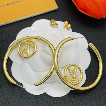 Louis Louise Hoop Gold Earrings