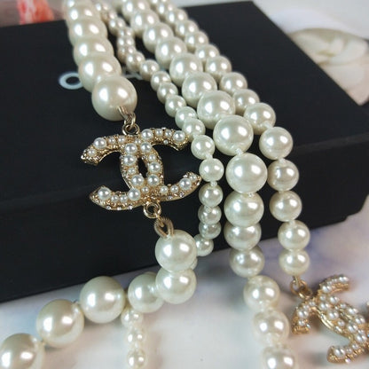 CC 100th Anniversary Pearl Long Necklace