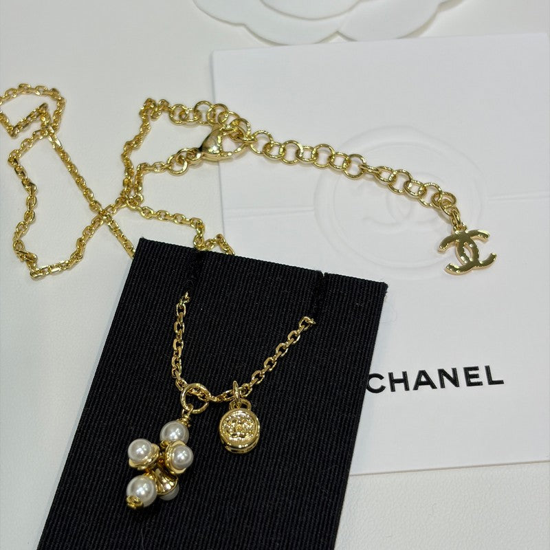 CC 26P Grape Pearl Gold Necklace