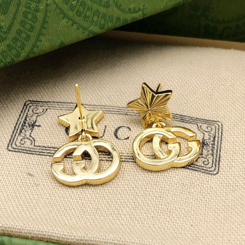 GG Star Gold Earrings