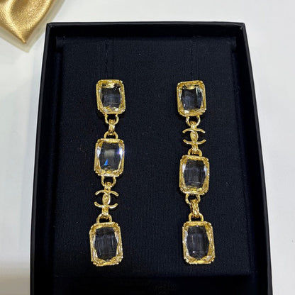 CC 26P Crystal Gold Earrings