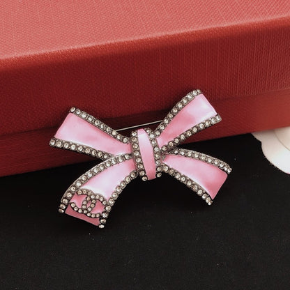 CC Pink Bow Brooch