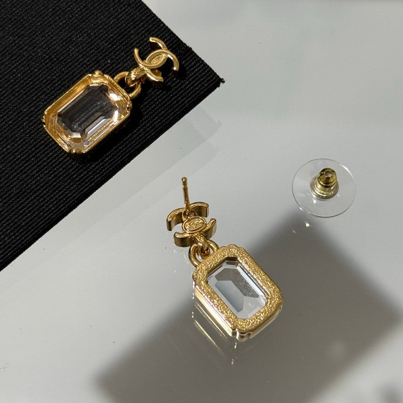 CC 26P Crystal Gold Earrings