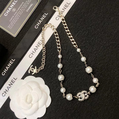 CC 24B Black & White Pearl Necklace