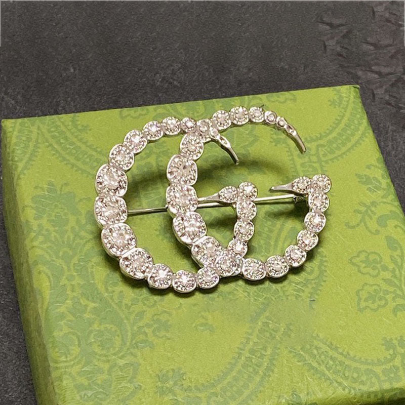 GG Crystal Brooch