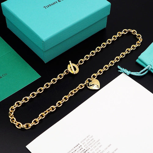 Tiff Tag Chain Necklace