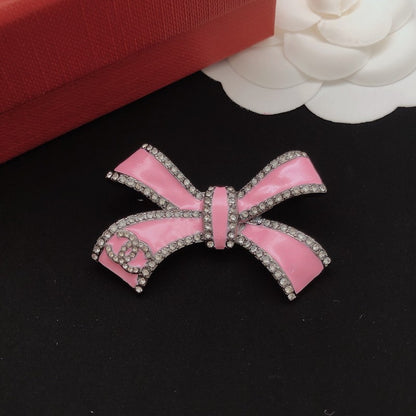 CC Pink Bow Brooch