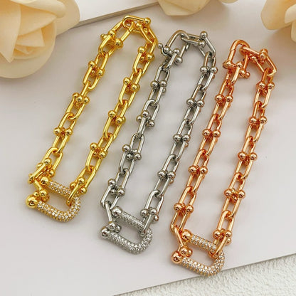 Tiff HardWear Diamond Gold Bracelet