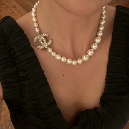CC 100th Anniversary Fuax Pearl Necklace