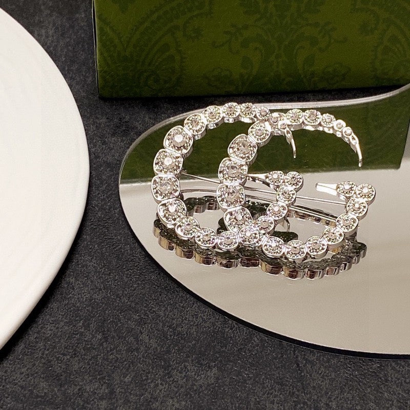 GG Crystal Brooch