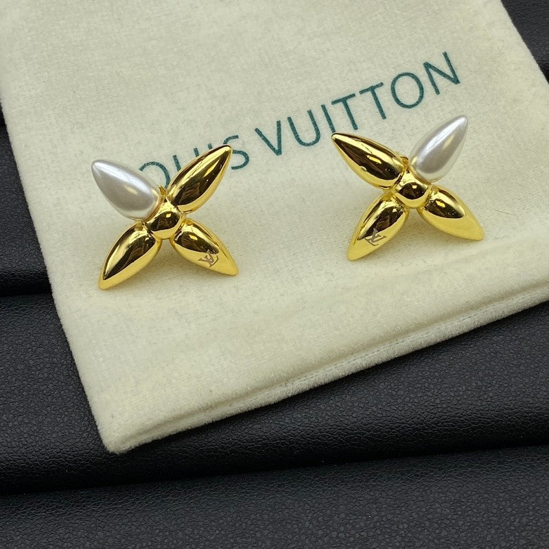 Louis Cross Gold Earrings